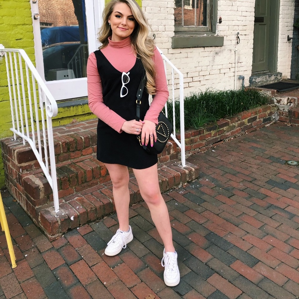 Black shift dress